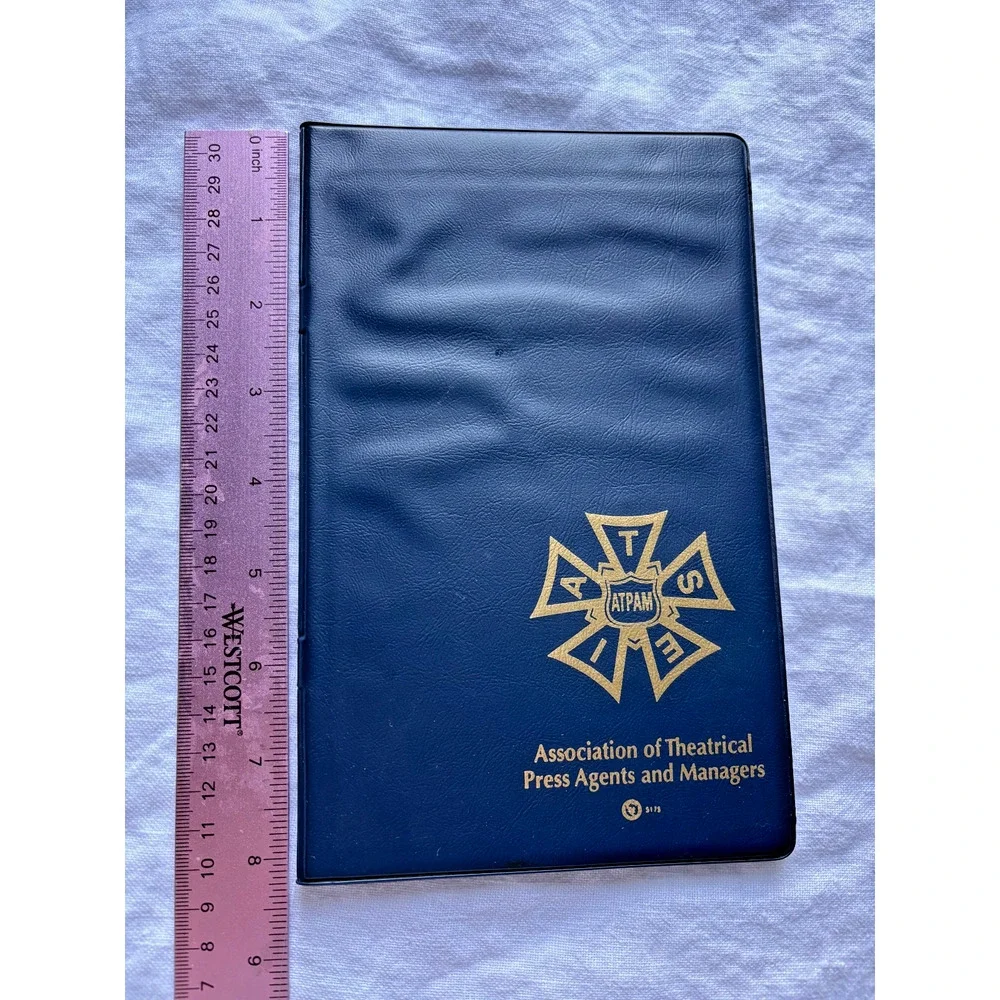 Broadway Memorabilia ATPAM Notepad Folio Lot of 6 Navy Vinyl IATSE Legal Pad